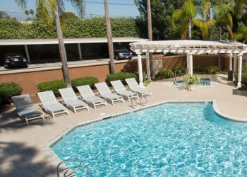 Swimming pool at apartments in Costa Mesa