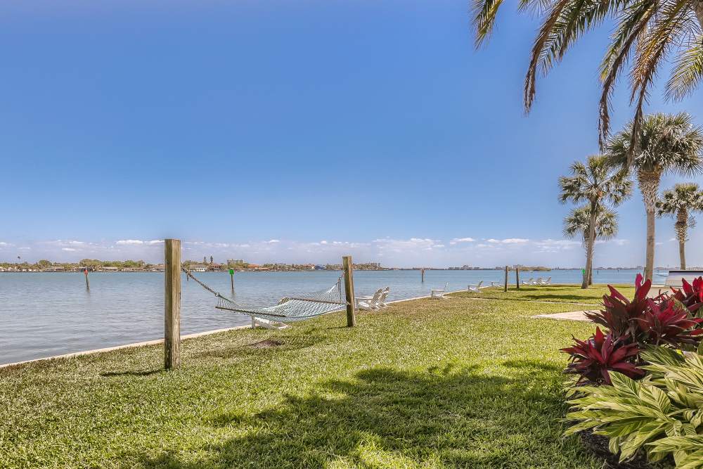 Waterfront views at Waters Pointe in South Pasadena, Florida