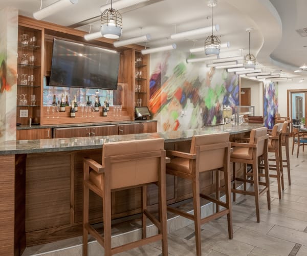 All Seasons Naples features a lovely bistro bar in Naples, Florida