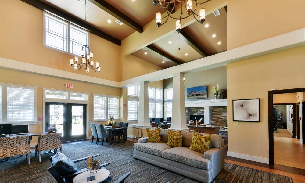 Clubhouse at Cottages at Abbey Glen Apartments in Lubbock, Texas