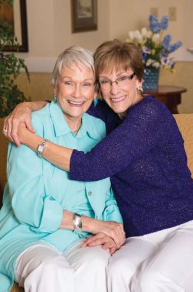 Resident and daughter at Burr Ridge Senior Living