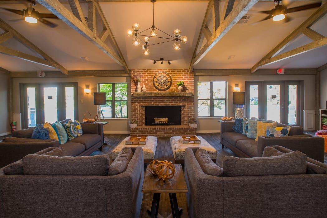 Beautiful clubhouse at Barrington Apartments in Tulsa, Oklahoma
