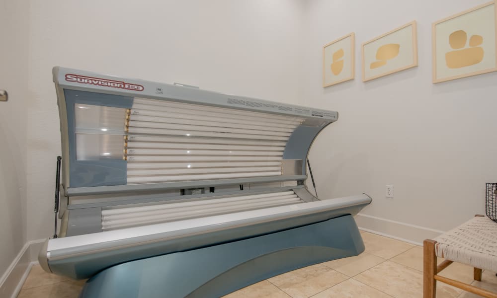 Tanning bed at Lexington Park Apartment Homes in North Little Rock, Arkansas