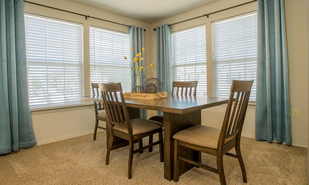 Dining area at Tuscany Ranch in Waco, Texas