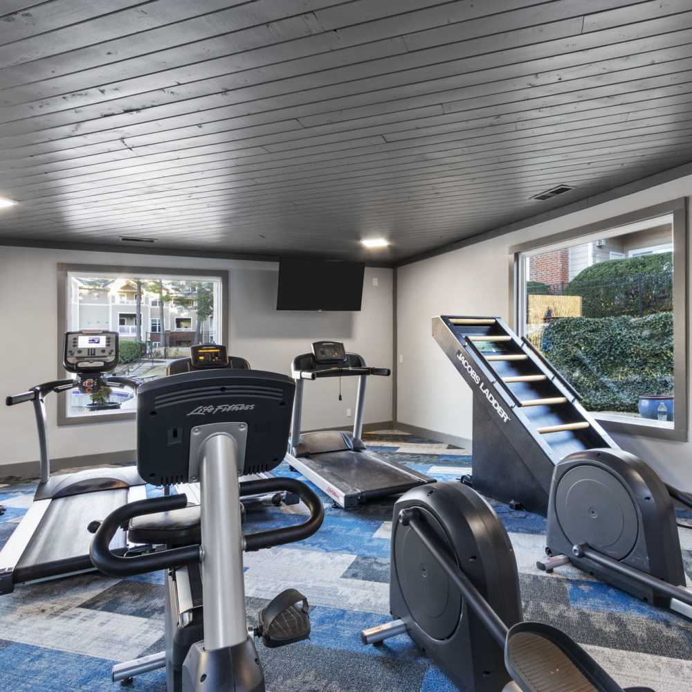 Fitness center at The Ashton in Raleigh, North Carolina