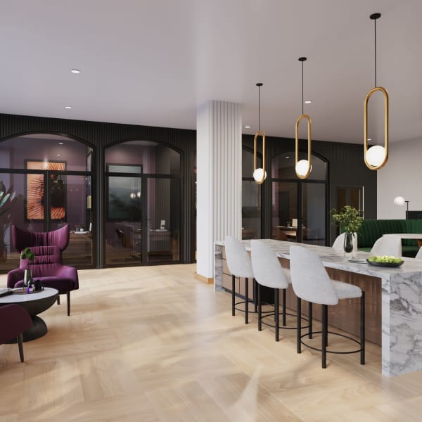 Co-working space at Aster, Long Beach, California