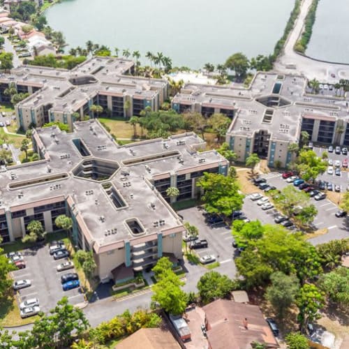 Aerial view of Horizons North in Miami, Florida