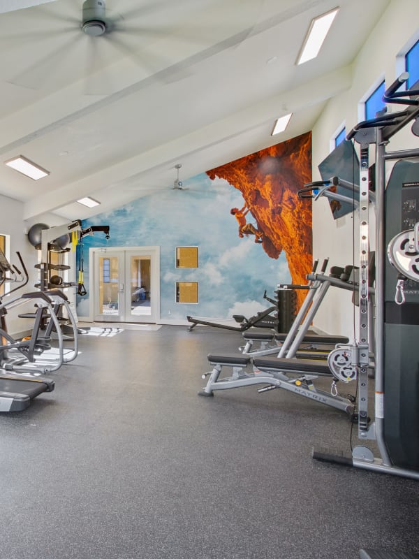 Fully equipped fitness center at Alterra in Tucson, Arizona 