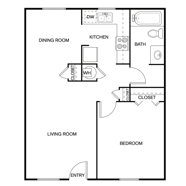 1A1 floor plan brochure at The Laurel in Pensacola, Florida