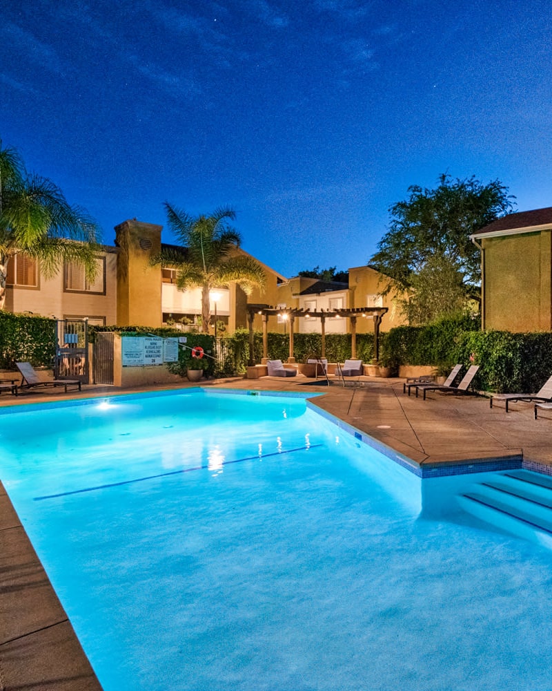 A beautiful pool at River Ranch, Simi Valley, California