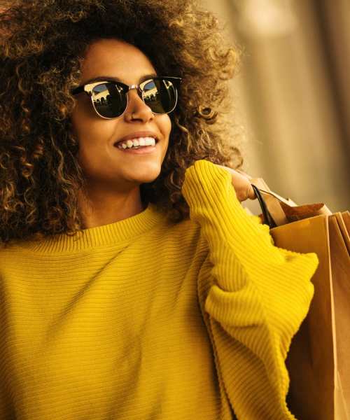 Resident shopping near One Metrocenter in Nashville, Tennessee
