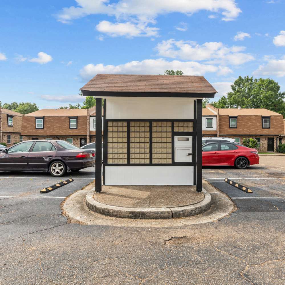 Outdoor parking locker at Commodore in Vicksburg, Mississippi