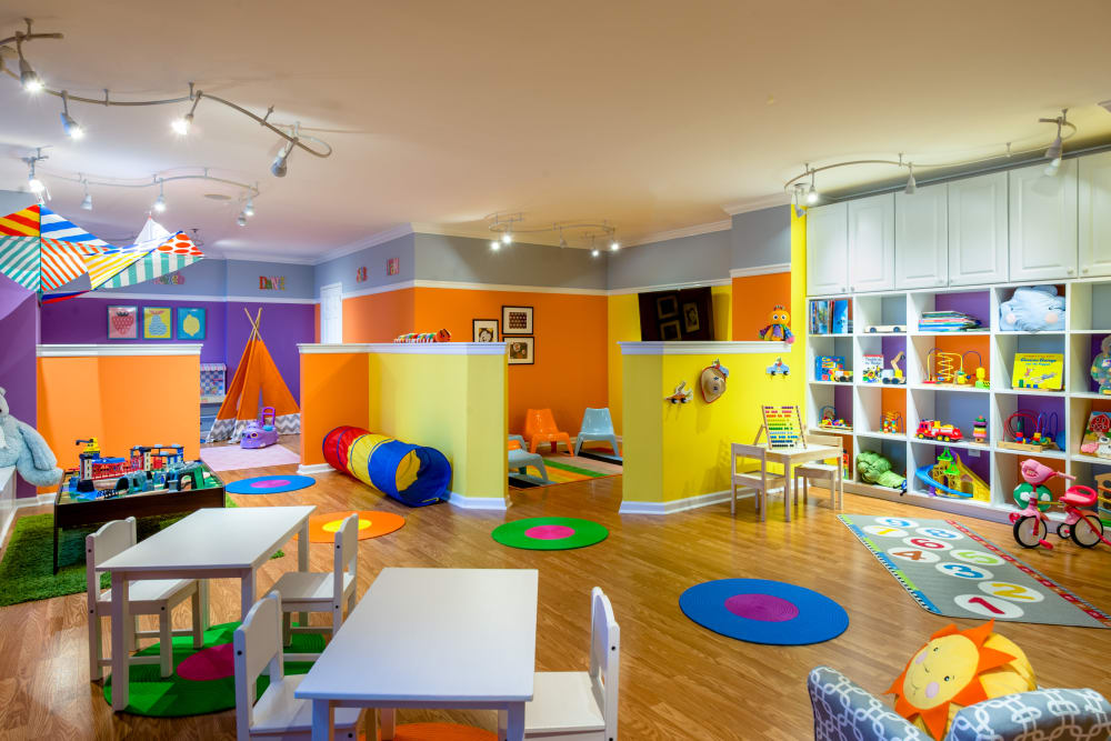 Children's play room at Riverbend at Port Imperial in West New York, New Jersey