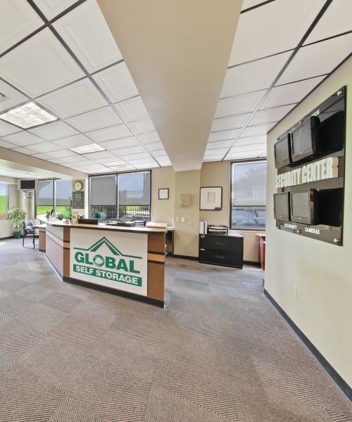 Features at Global Self Storage in Sadsburyville, Pennsylvania