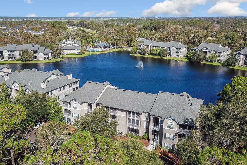 Bird's eye view of Ocean Park of Ponte Vedra in Jacksonville Beach, FL
