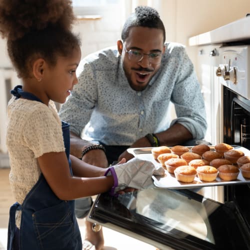 Baking cookies at Vital at Springbrook in Alcoa, Tennessee