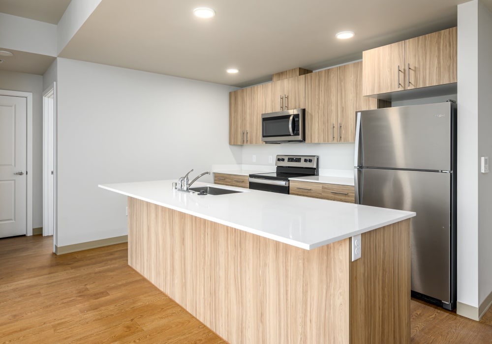 Beautiful kitchen at The Depot at West Sedro Station in Sedro-Woolley, Washington