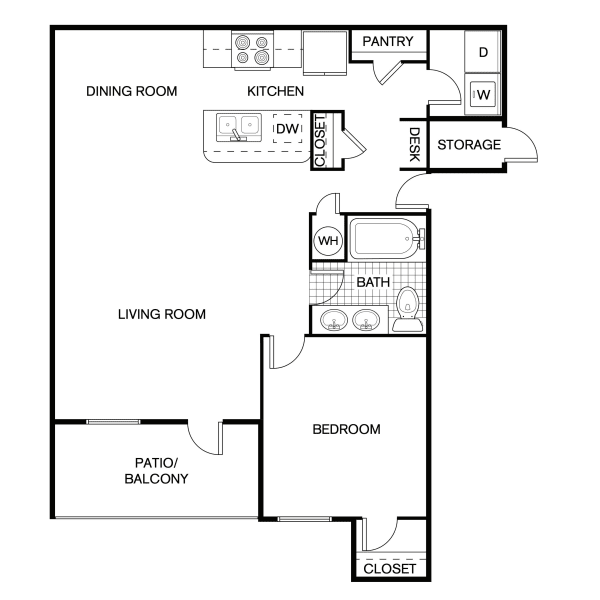 A1 floor plan brochure at Westshore Palms in Panama City, Florida