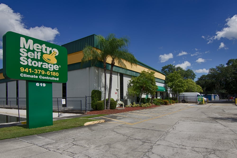 Parking area at Metro Self Storage in Sarasota, Florida