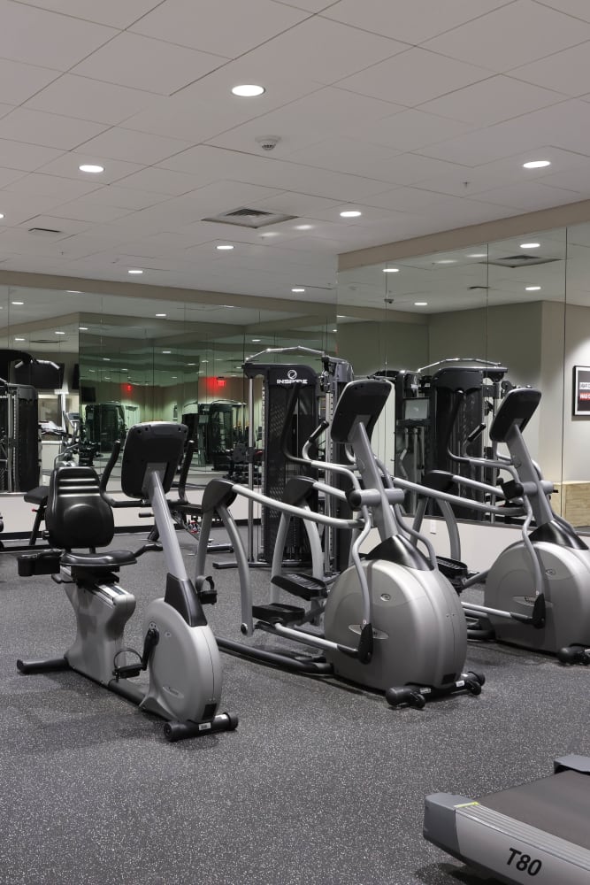 Our fitness center at Five 10 Flats in Bethlehem, Pennsylvania