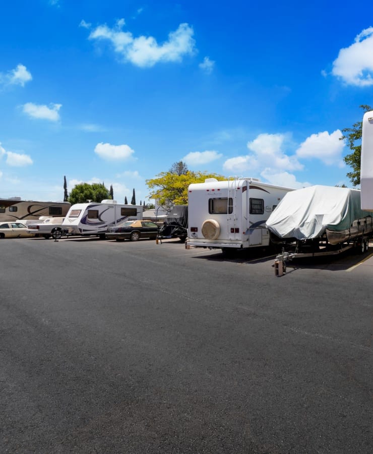 RV, Boat, and Auto storage available at StorQuest Self Storage in El Paso, Texas