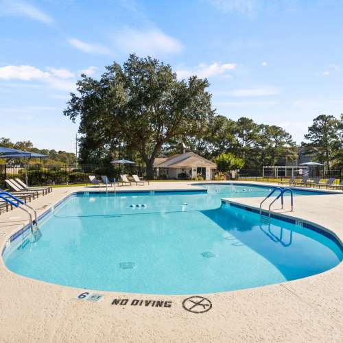 Swimming pool at The George Apartment Homes in Savannah, Georgia 