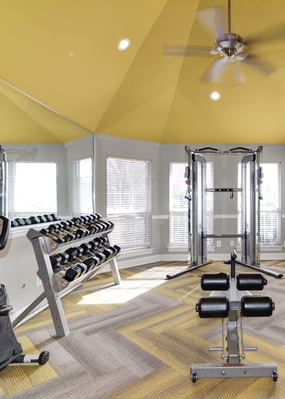 Fitness center at Stonegate Apartments in Elkton, Maryland