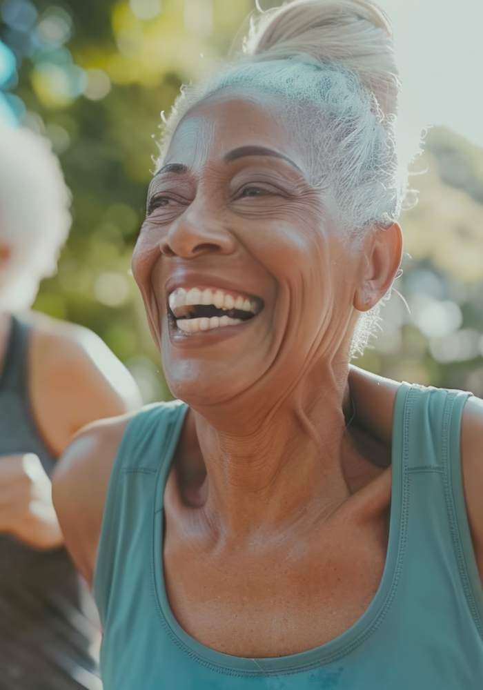 Residents out for a jog at Vancouver Pointe in Vancouver, Washington