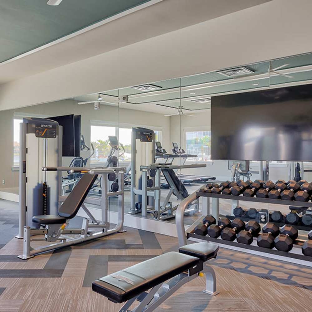 Fitness center at Charlotte Commons in Port Charlotte, Florida