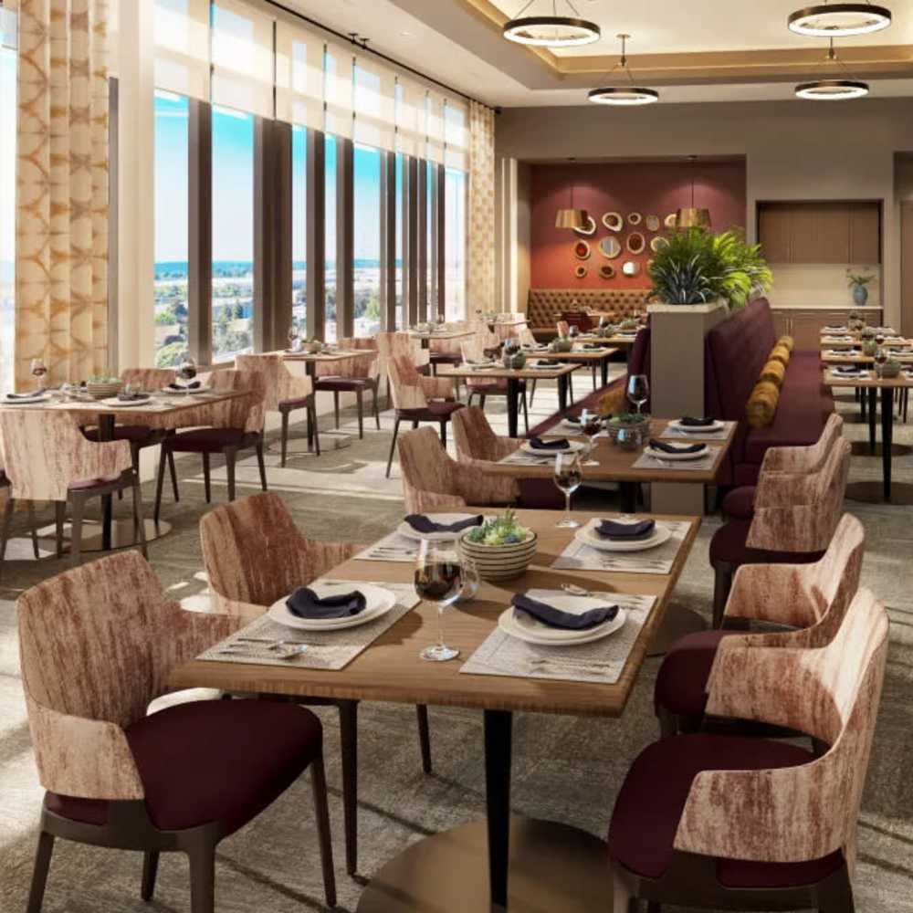 Dining area at Clearwater at The Arboretum in Austin, Texas