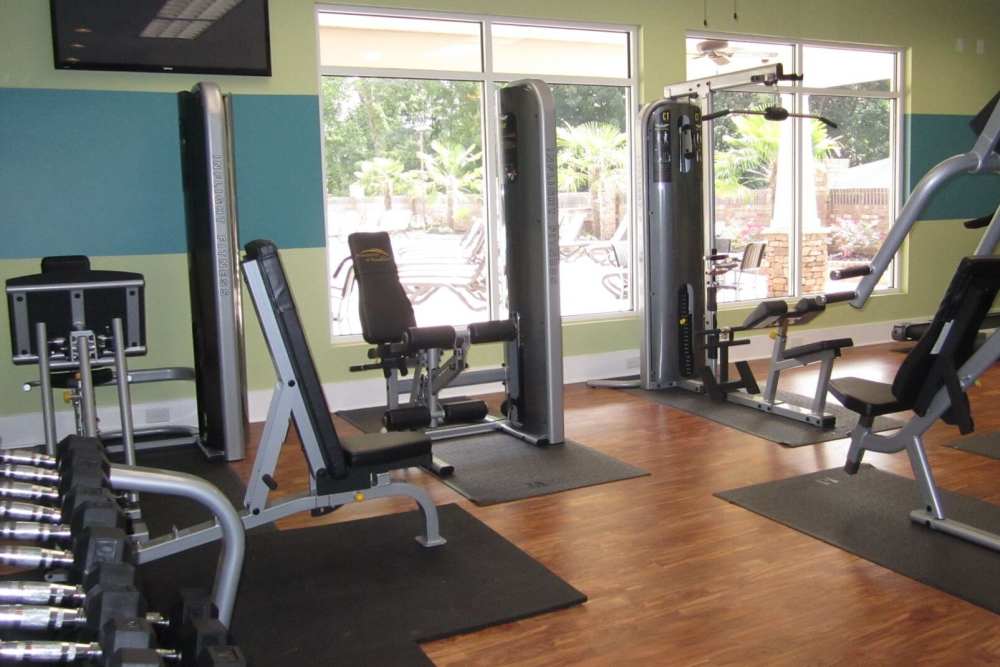 Rendering fitness center at Wendover At Meadowood in Greensboro, North Carolina