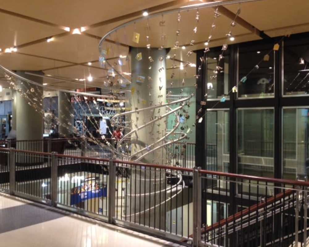 Beautiful lobby at Midtown Exchange Apartments in Minneapolis, Minnesota