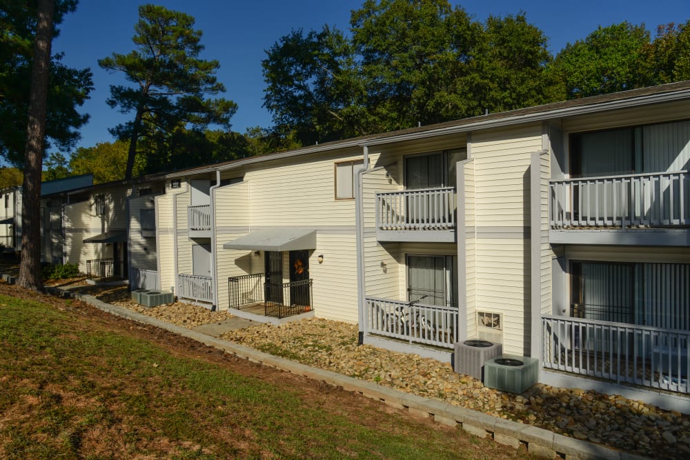 Exterior view of apartments at Three Rivers in Columbia, South Carolina