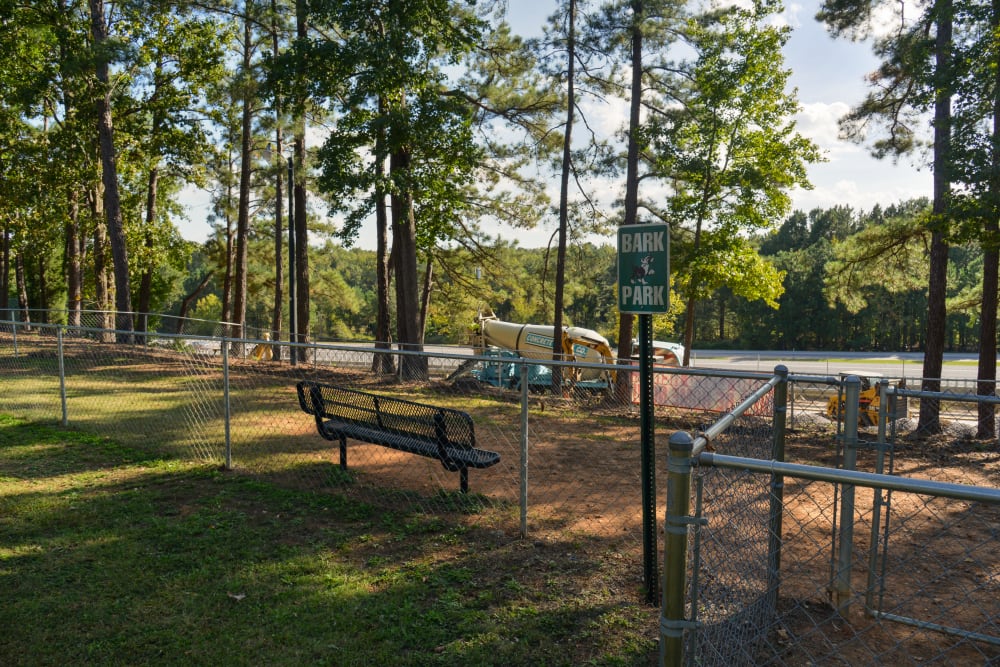 Bark park at Three Rivers in Columbia, South Carolina