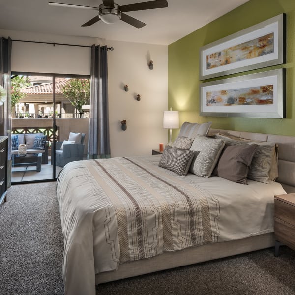 Spacious master bedroom at San Pedregal in Phoenix, Arizona