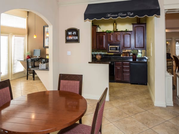 Kitchen and dining room at Monterra Pointe