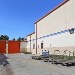 Carts and outside-access storage units in Fullerton, California