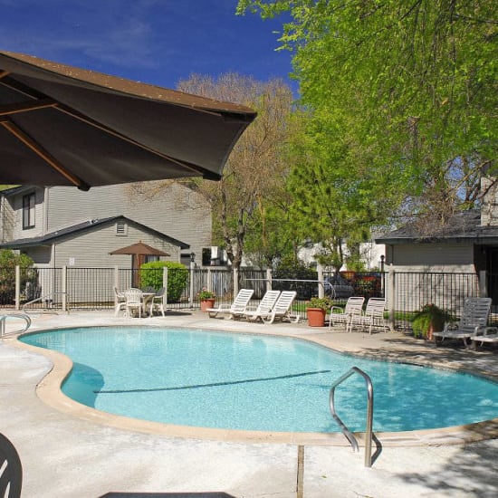 Swimming pool at Pepperwood in Davis, California