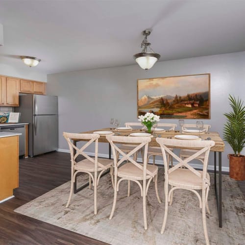 Model dining room at The Wellington, Hatboro, Pennsylvania