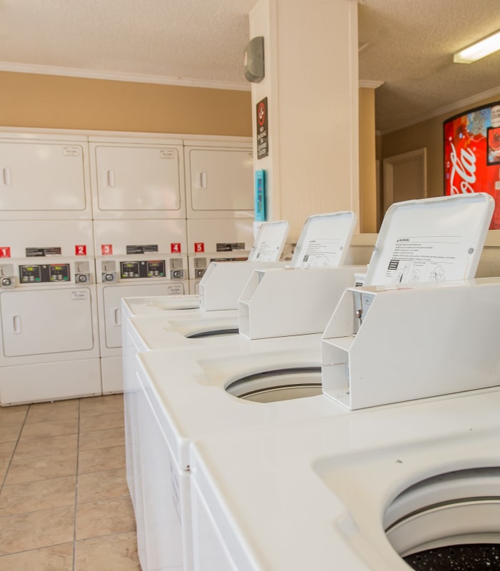 Laundry room at The Mark Apartments in Ridgeland, Mississippi