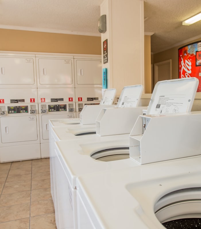 Laundry room at The Mark Apartments in Ridgeland, Mississippi