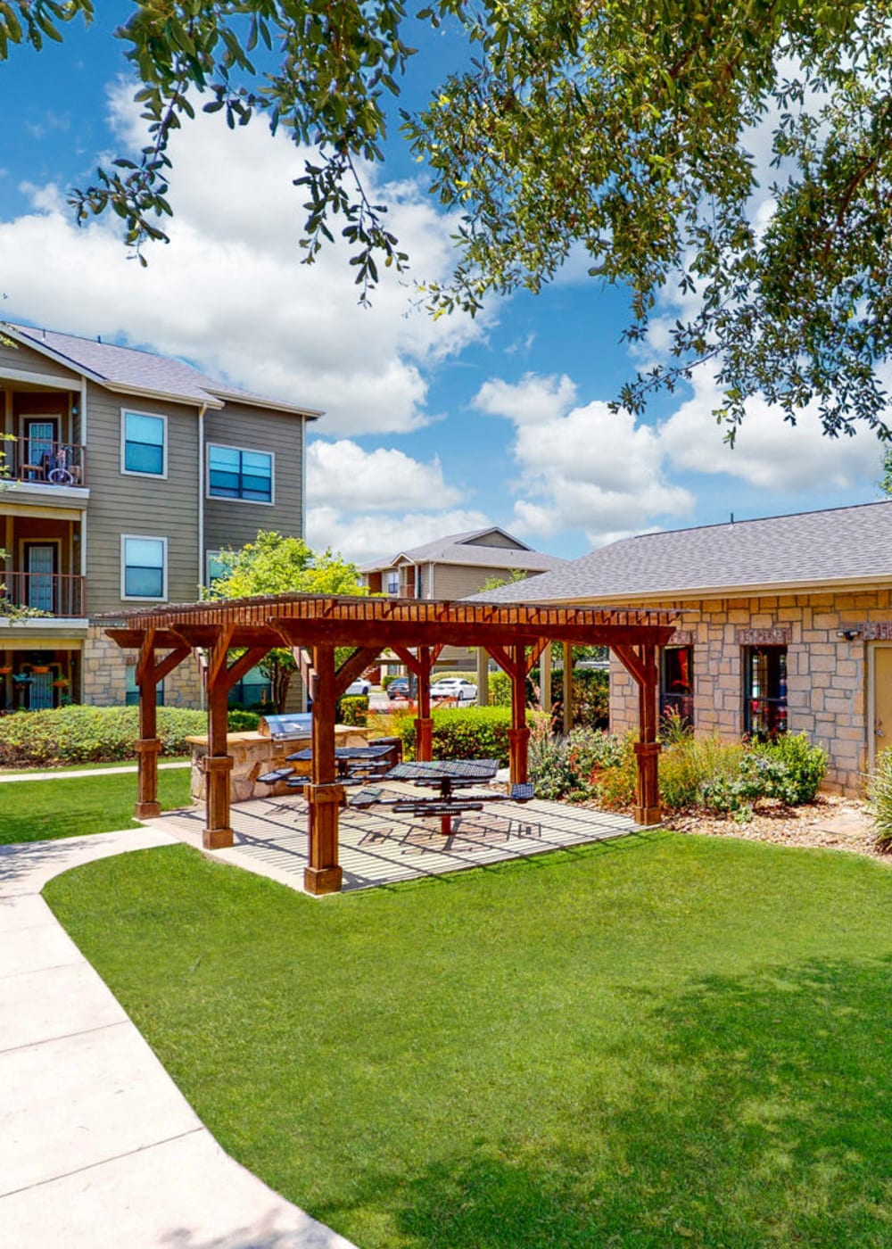 Rendering picnic area at Brynwood in San Antonio, Texas