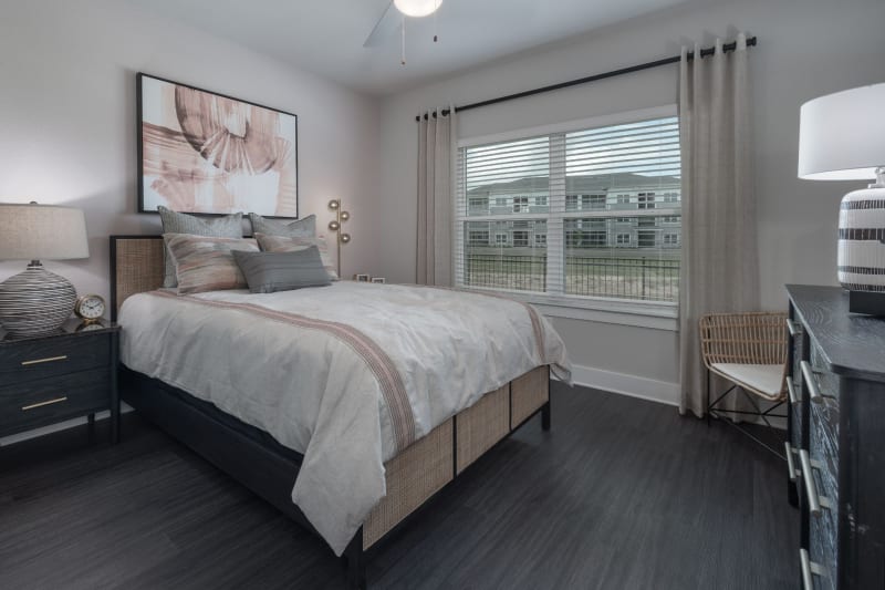 Spacious bedroom and closet layout at Reunion at 400 in Kissimmee, Florida