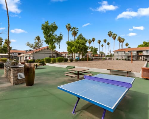 Stylish outdoor spaces at 505 West Apartment Homes in Tempe, Arizona