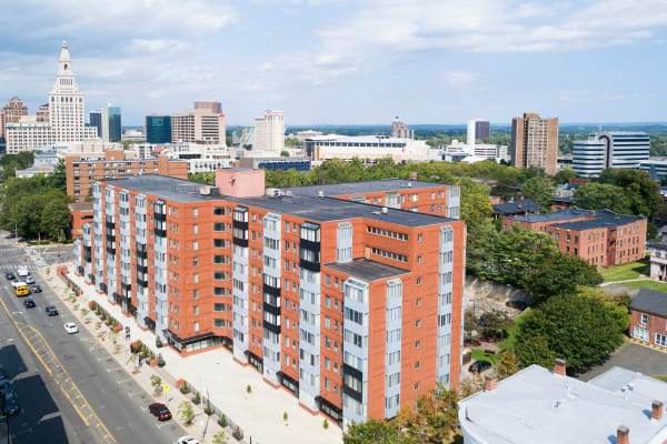 Outside view at Element 250 in Hartford, Connecticut