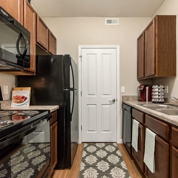 Gourmet kitchen of a home at The Greyson in Hilliard, Ohio