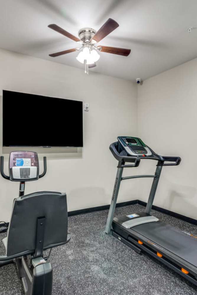 Fitness center at The Trail Lakes in Fort Worth, Texas