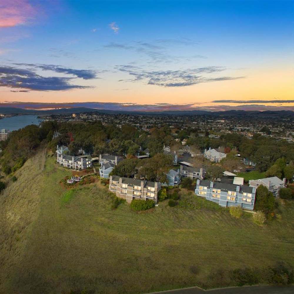 Ariel view of the community at Bay Village in Vallejo, California