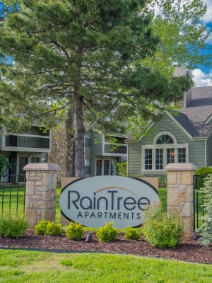 Exterior at Raintree Apartments in Wichita, Kansas