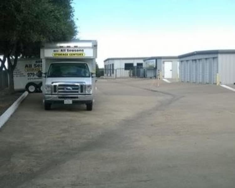 Moving truck rentals at All Seasons Storage Centers in College Station, Texas